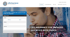 Desktop Screenshot of lifeinsuranceforsmokers.com